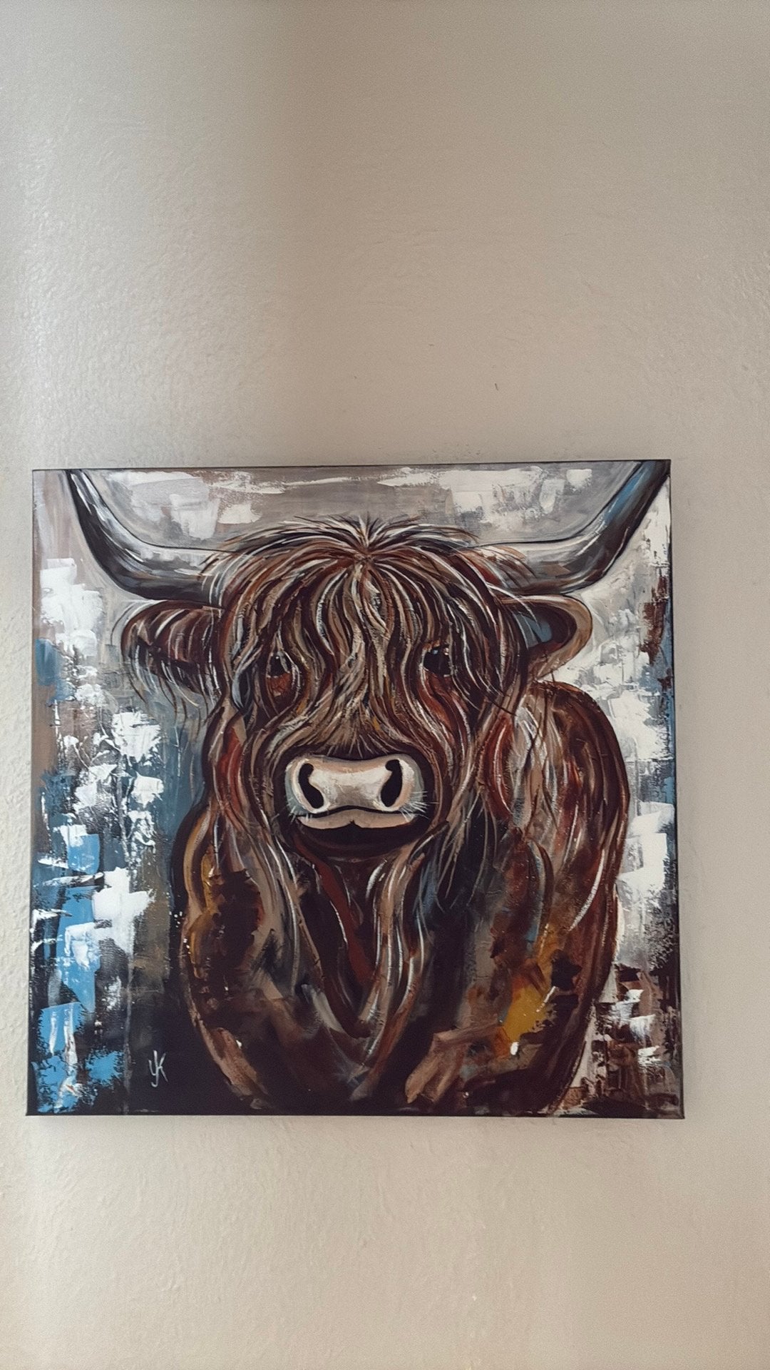 Schilderij, Acrylverf, Ophalen of Verzenden, Dieren, Op houten frame