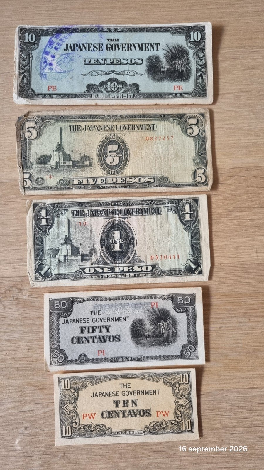 Papiergeld Japans noodgeld WO-II, Ophalen of Verzenden, Zuid-Amerika