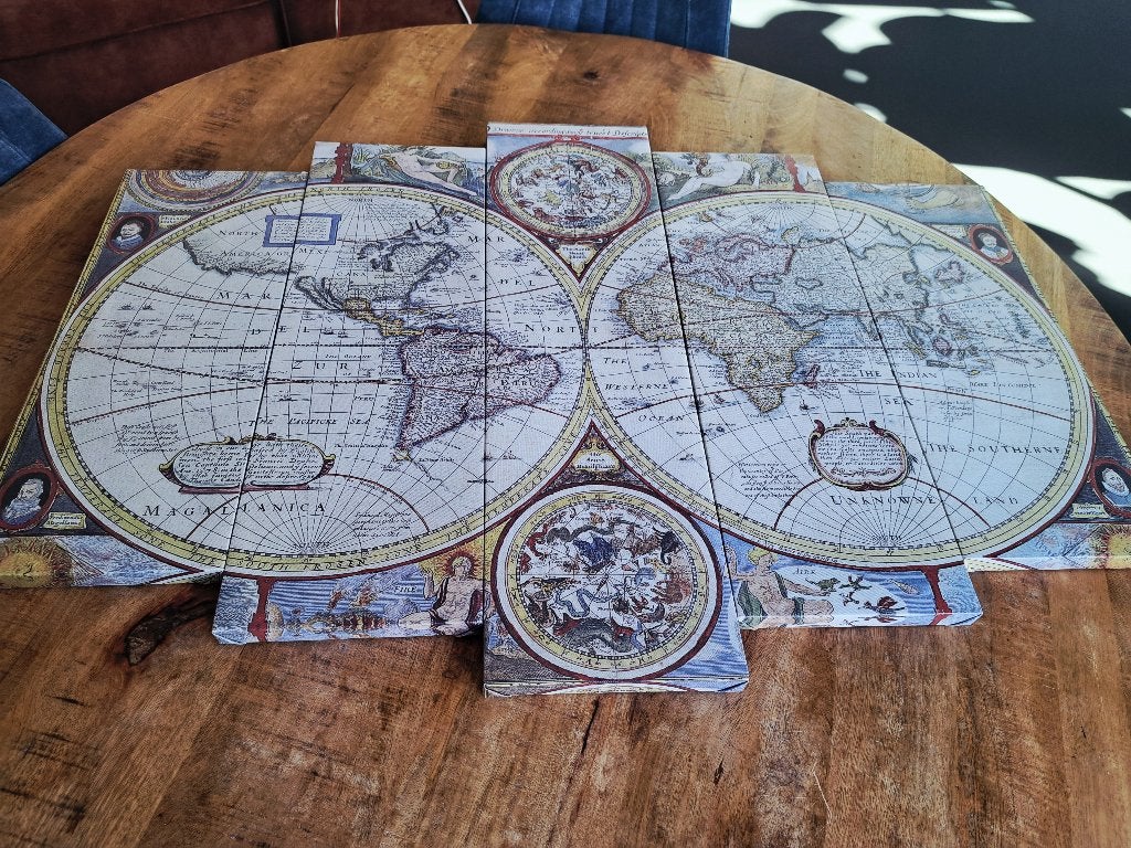 Canvas doek Atlas Maior van Blaeu, Ophalen, Zo goed als nieuw, Schilderij, 100 tot 125 cm