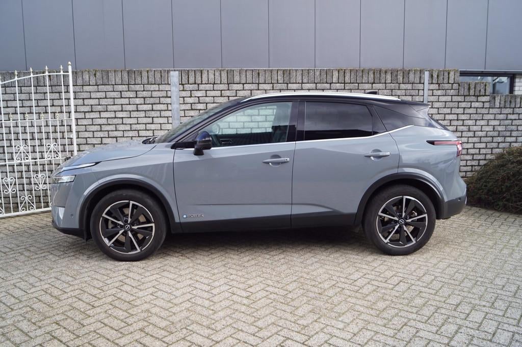 Nissan Qashqai 1.5 e-Power Tekna Plus Autom Panodak Leder St, 1497 cc, Gebruikt, Leder en Stof, Origineel Nederlands