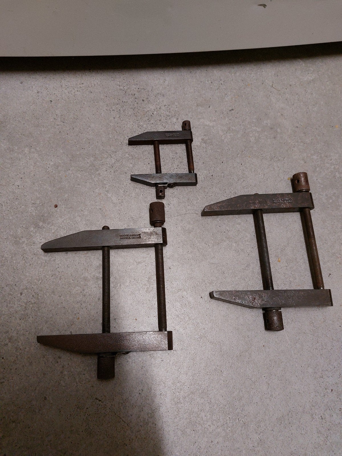 Vintage retro antiek  evenwijdige ingenieurs klemmen, Antiek en Kunst, Ophalen of Verzenden