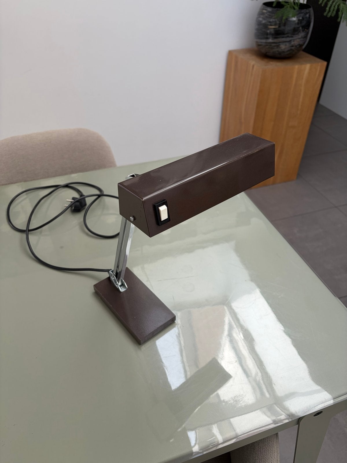 Vintage Pfaff Leuchten bureaulamp - Bruin, Ophalen of Verzenden