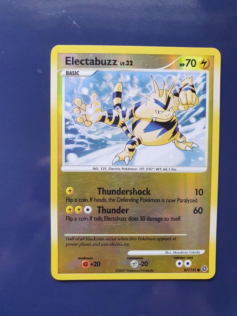 Electabuzz 87/132 reverse holo pokemon kaart, Ophalen of Verzenden, Zo goed als nieuw