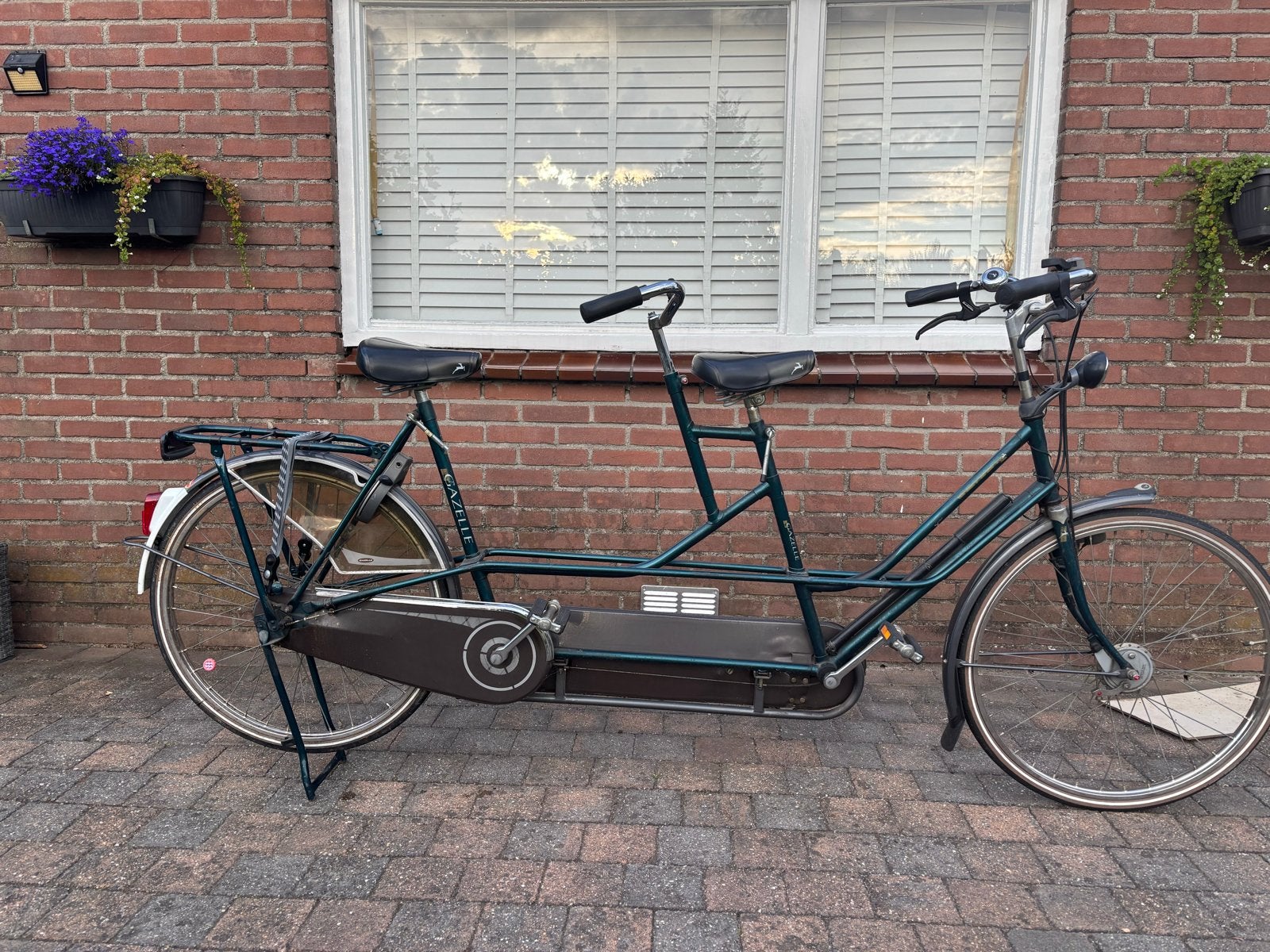 Gazelle Tandem, Fietsen en Brommers, Fietsen | Tandems, Gebruikt, Minder dan 10 versnellingen, 57 tot 61 cm, 51 tot 55 cm, Velgrem