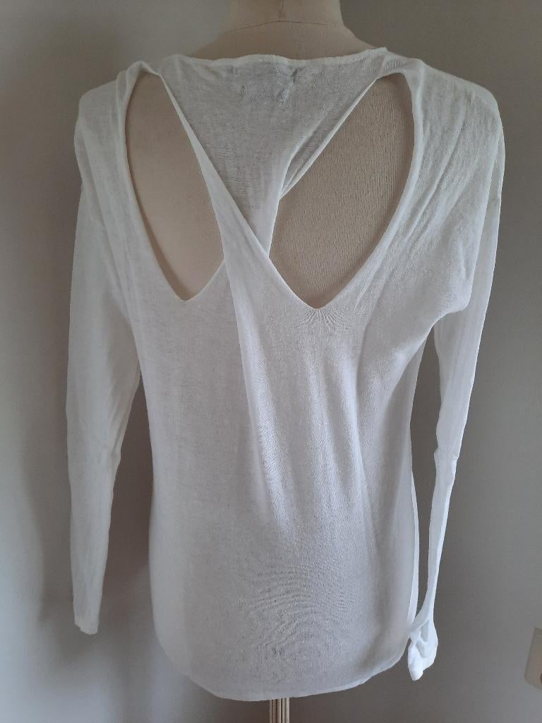 YAYA Woman trui wit linnen maat S, Ophalen of Verzenden, Zo goed als nieuw, Maat 38/40 (M), Wit