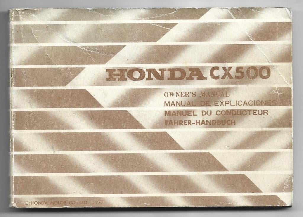 Honda CX500 manual Betriebsanleitung (4245z), Motoren, Ophalen of Verzenden, Honda