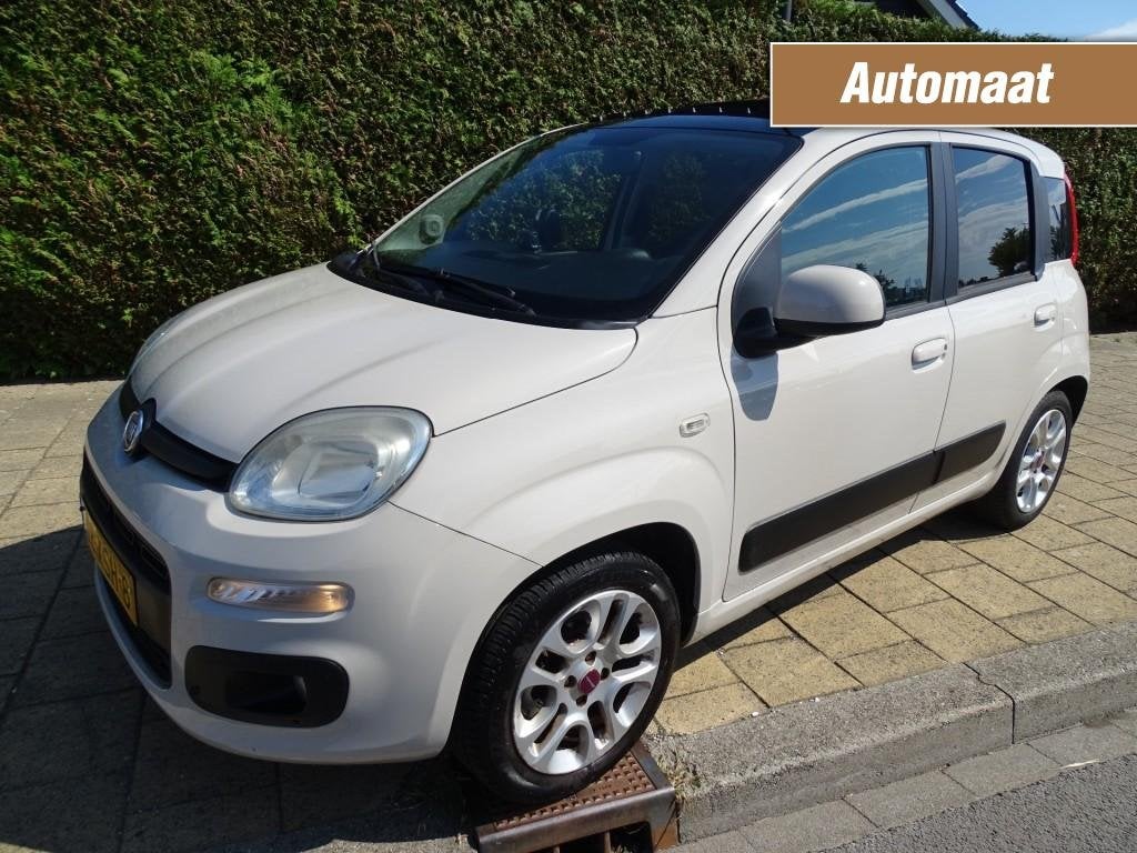 Fiat PANDA 0.9 TWINAIR LOUNGE-Automaat-Airco-Panodak-Usb/Aux, Euro 5, 86 pk, Panda, Met garantie (alle)