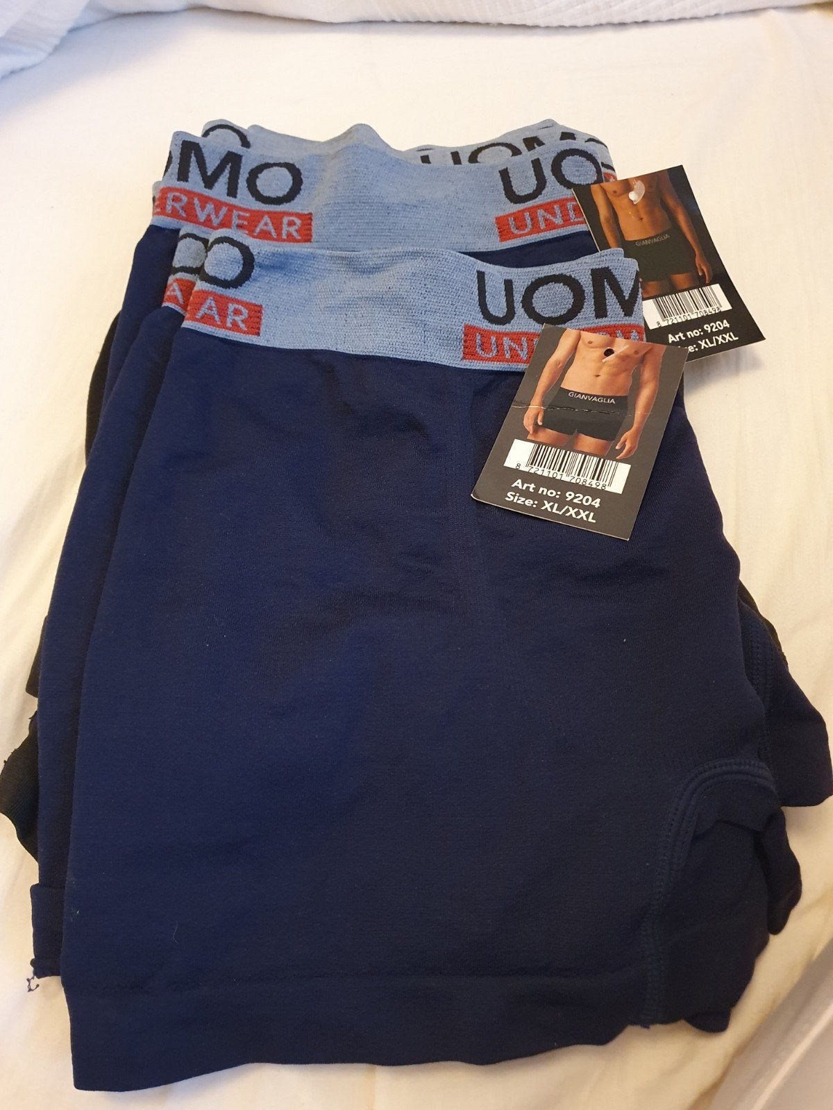 4x Nieuwe Uomo Boxershorts - Donkerblauw - Maat XL/XXL, Kleding | Heren, Ophalen of Verzenden, Blauw, Uomo, Boxer