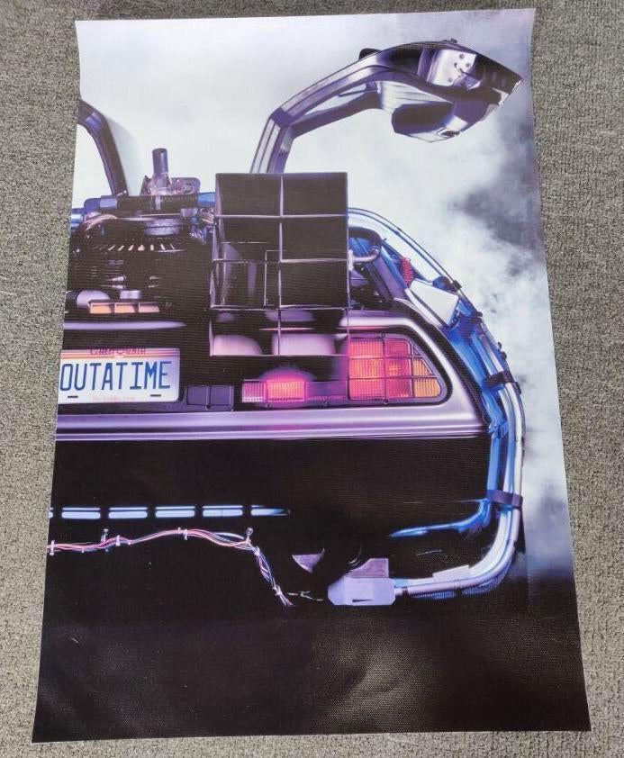 OUTTATIME DELOREAN BACK TO THE FUTURE Film Poster, Verzenden, Nieuw, A1 t/m A3, Film en Tv