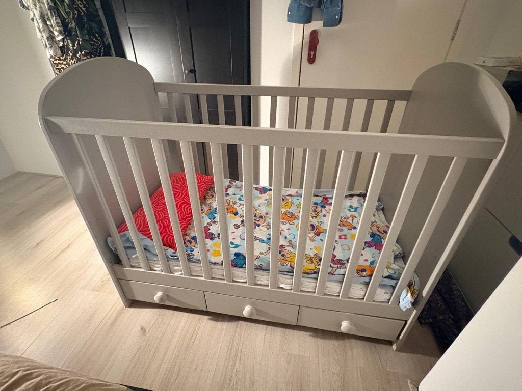 IKEA babybedje GONATT, Ophalen, Gebruikt, Minder dan 140 cm, Matras