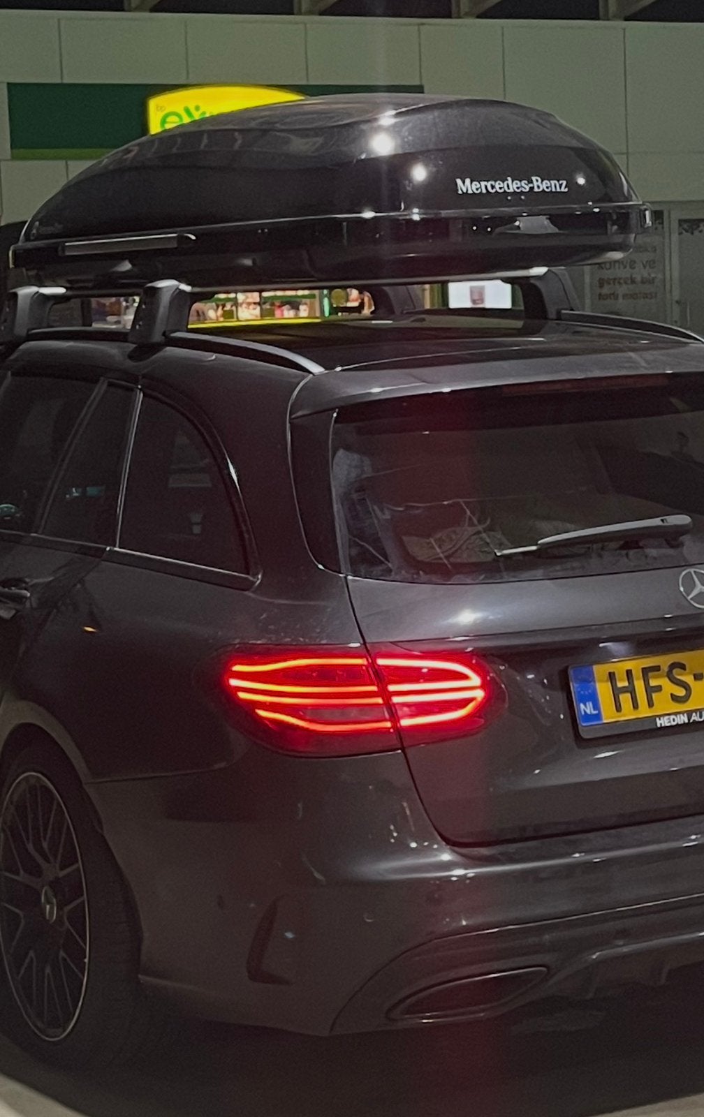 Dakkoffer W205 origineel Mercedes c-klasse estate, Auto diversen, Dakkoffers, Ophalen, Zo goed als nieuw