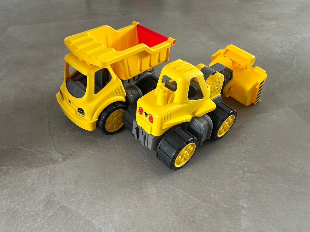 BIG zanddumper en shovel ZGAN!, Ophalen of Verzenden, Zo goed als nieuw