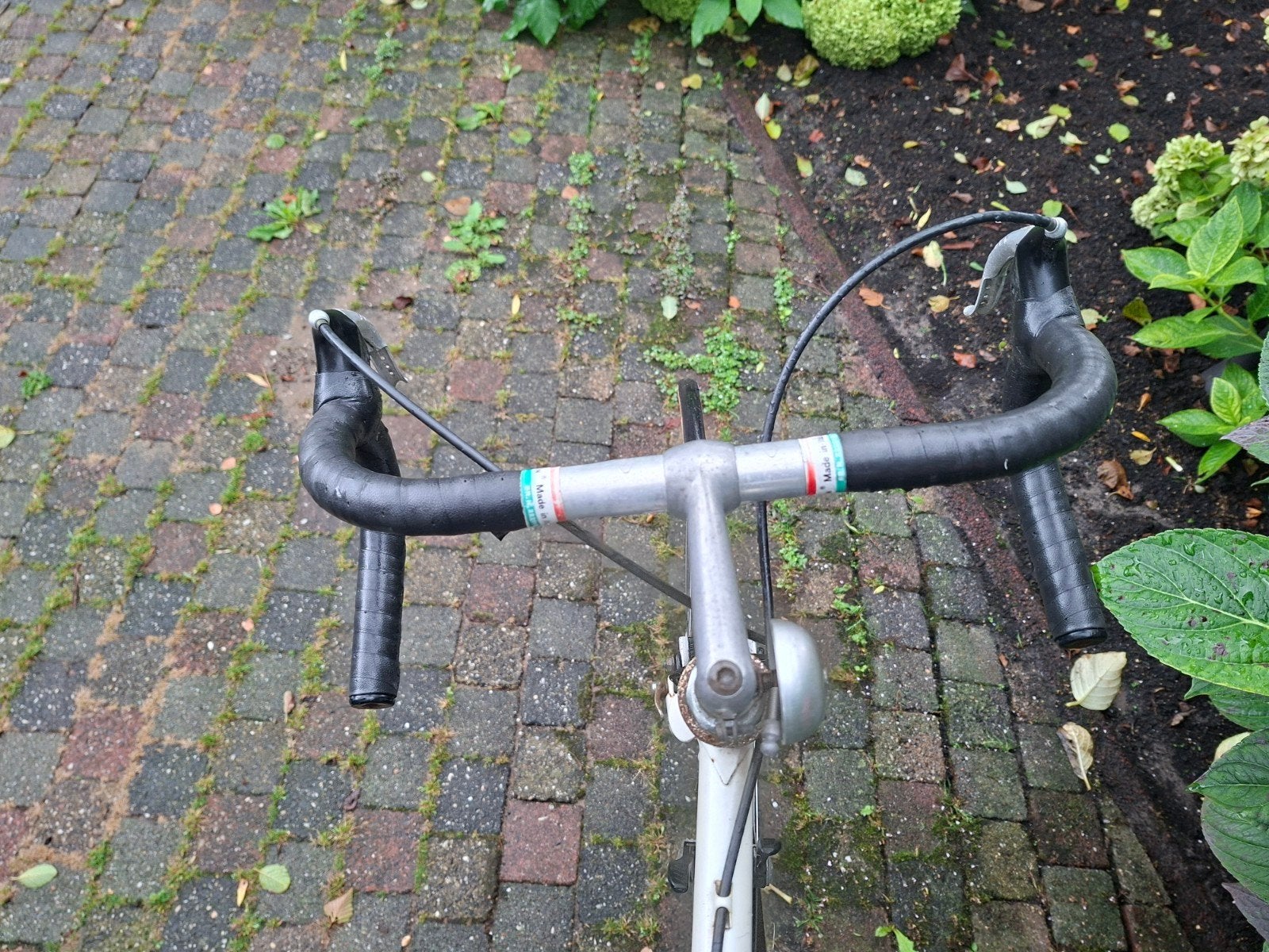 Vintage racefiets, wit, Fietsen en Brommers, Fietsen | Racefietsen, Gebruikt, Staal, 53 tot 57 cm, Ophalen