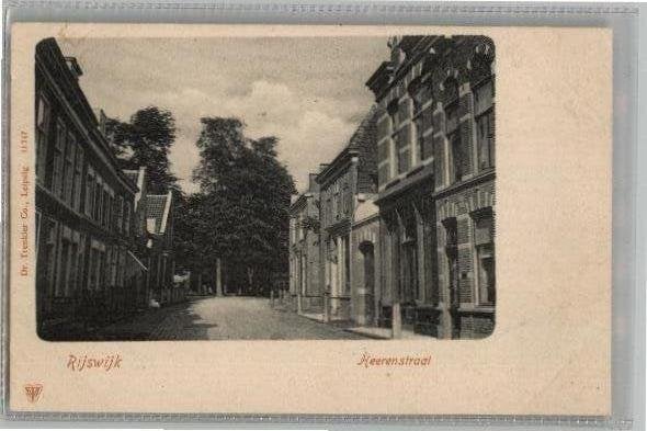 Oude ansichtkaart Rijswijk Heerenstraat, Verzamelen, Verzenden, Voor 1920, Gelopen, Zuid-Holland