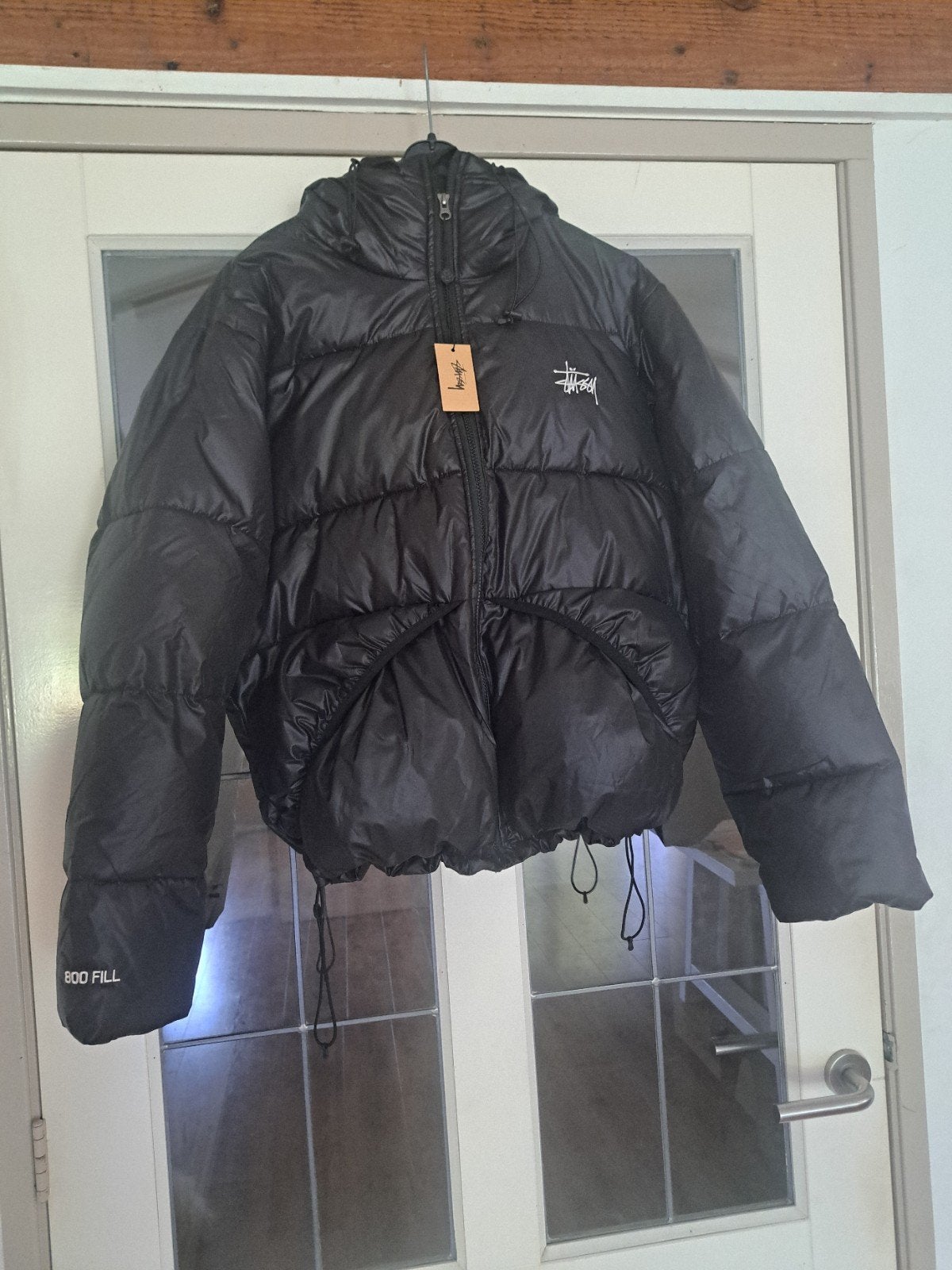 Stussy puffer jacket 800 Fill Maat M dames/heren, Ophalen of Verzenden, Nieuw, Maat 48/50 (M), Zwart