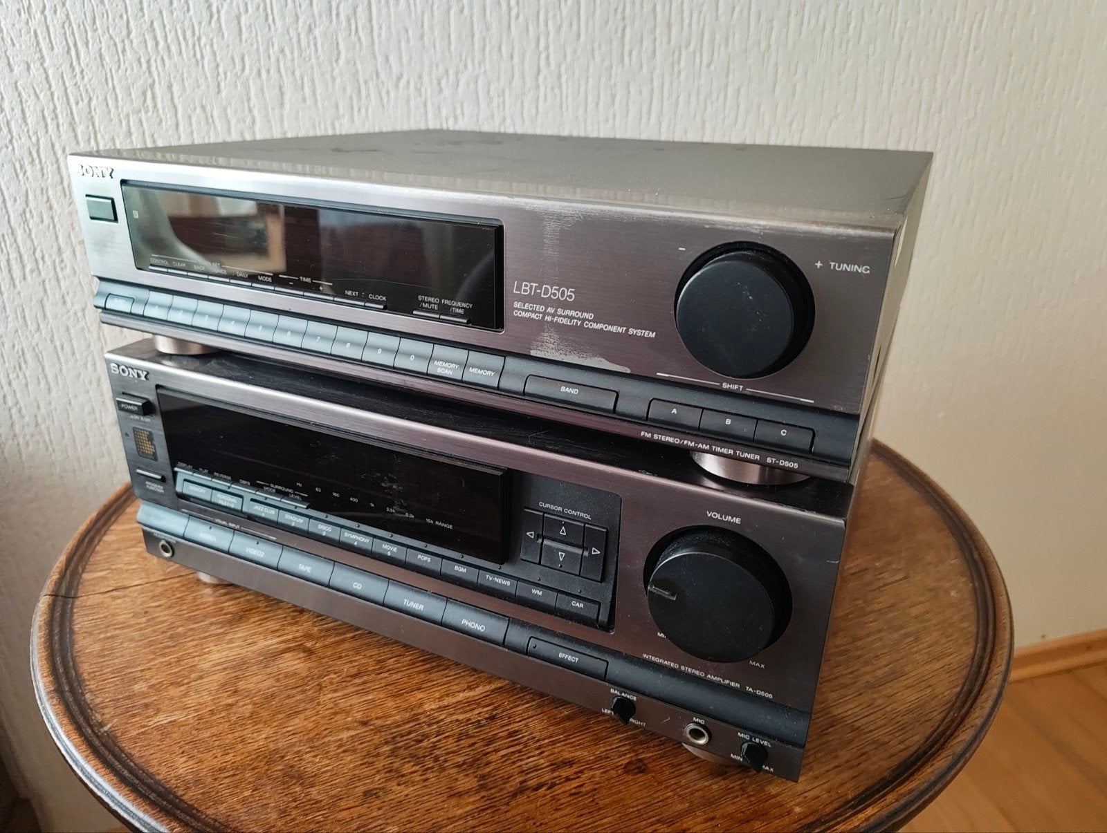Sony Hi-Fi-systeem – TA-D50 versterker + LBT-D505 tuner, Ophalen, Gebruikt, Sony