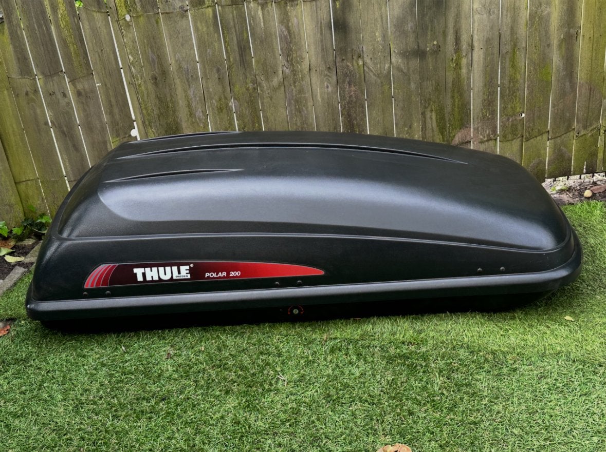 Dakkoffer Skibox Thule, Auto diversen, Ophalen, Gebruikt