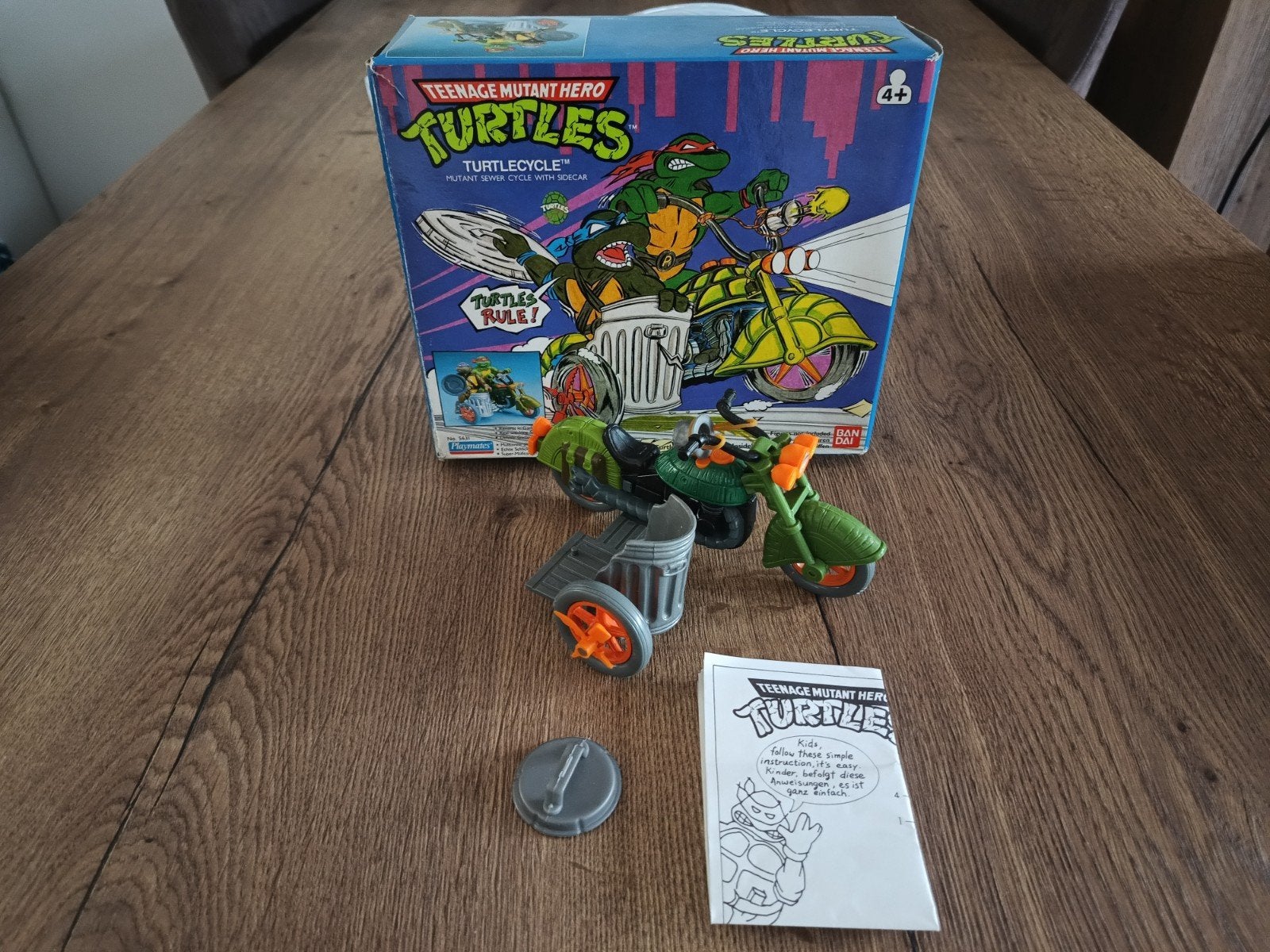 Vintage Teenage Mutant Ninja Turtles TurtleCycle compleet, Ophalen of Verzenden, Zo goed als nieuw
