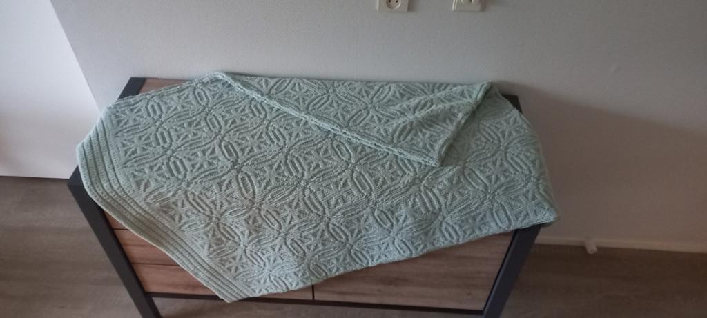 Mintgroene Beddensprei., Huis en Inrichting, Slaapkamer | Beddengoed, Ophalen of Verzenden