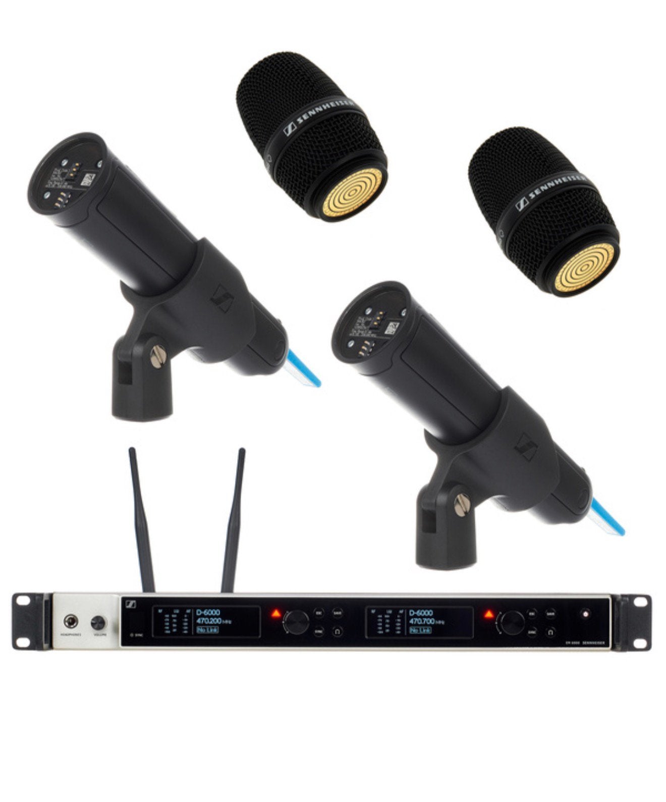 Sennheiser 6000/945 A1-A4 Twin Set, Ophalen, Zo goed als nieuw, Zangmicrofoon