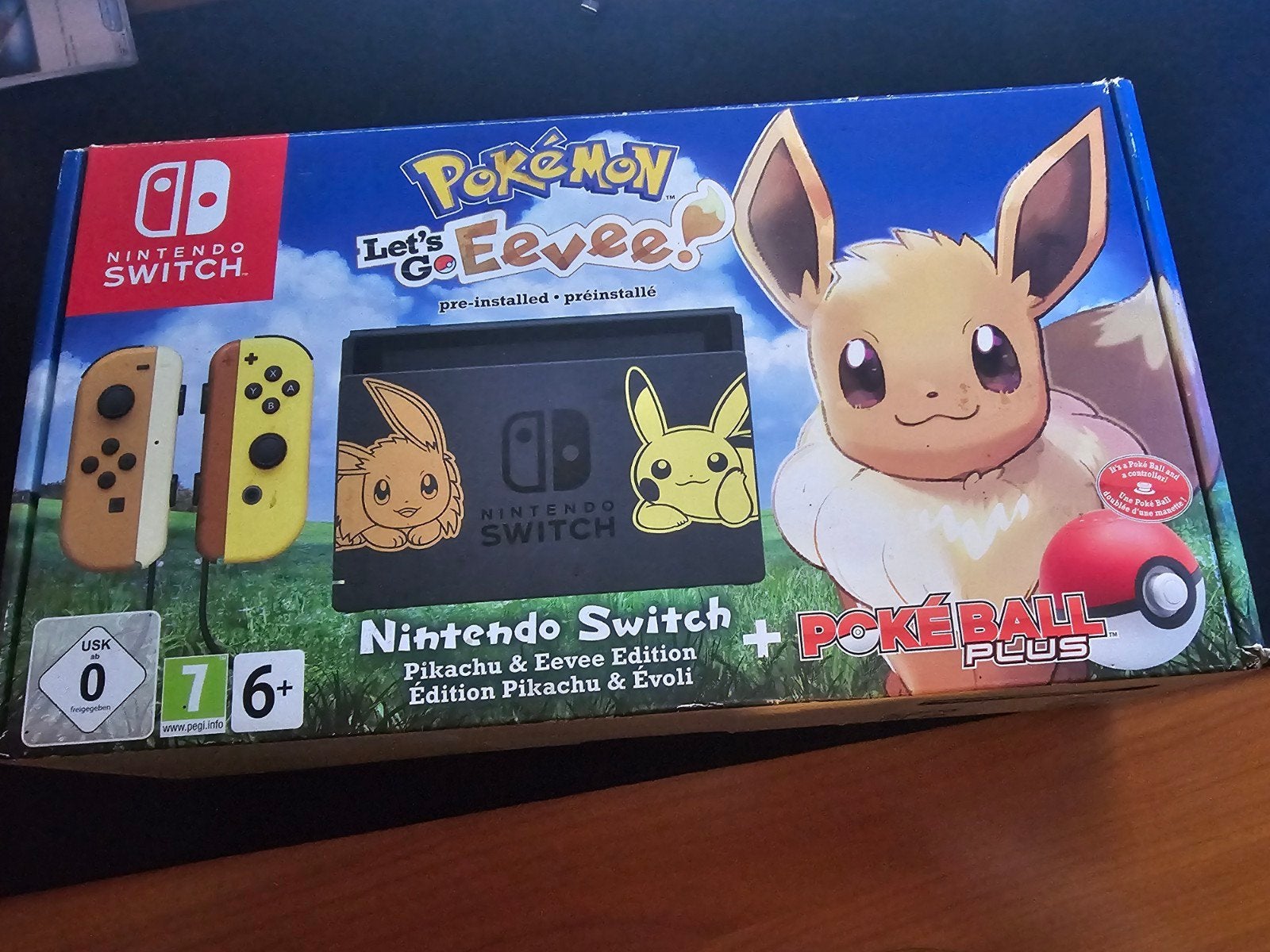 Nintendo Switch Let's Go Eevee Editie, Ophalen of Verzenden, Zonder controller, Switch Original, Gebruikt