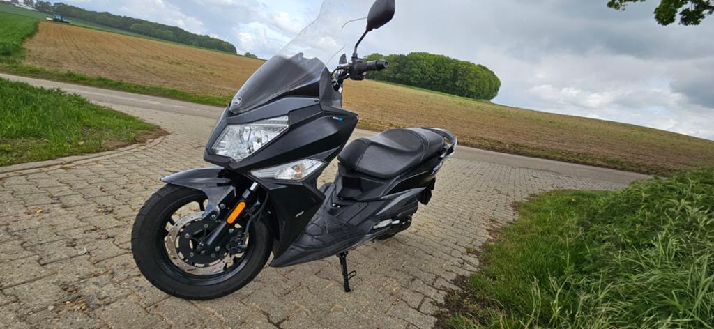 Sym Jet 14  2023  7500km snorscooter # blauwe plaat, Ophalen, Gebruikt, SYM, Benzine