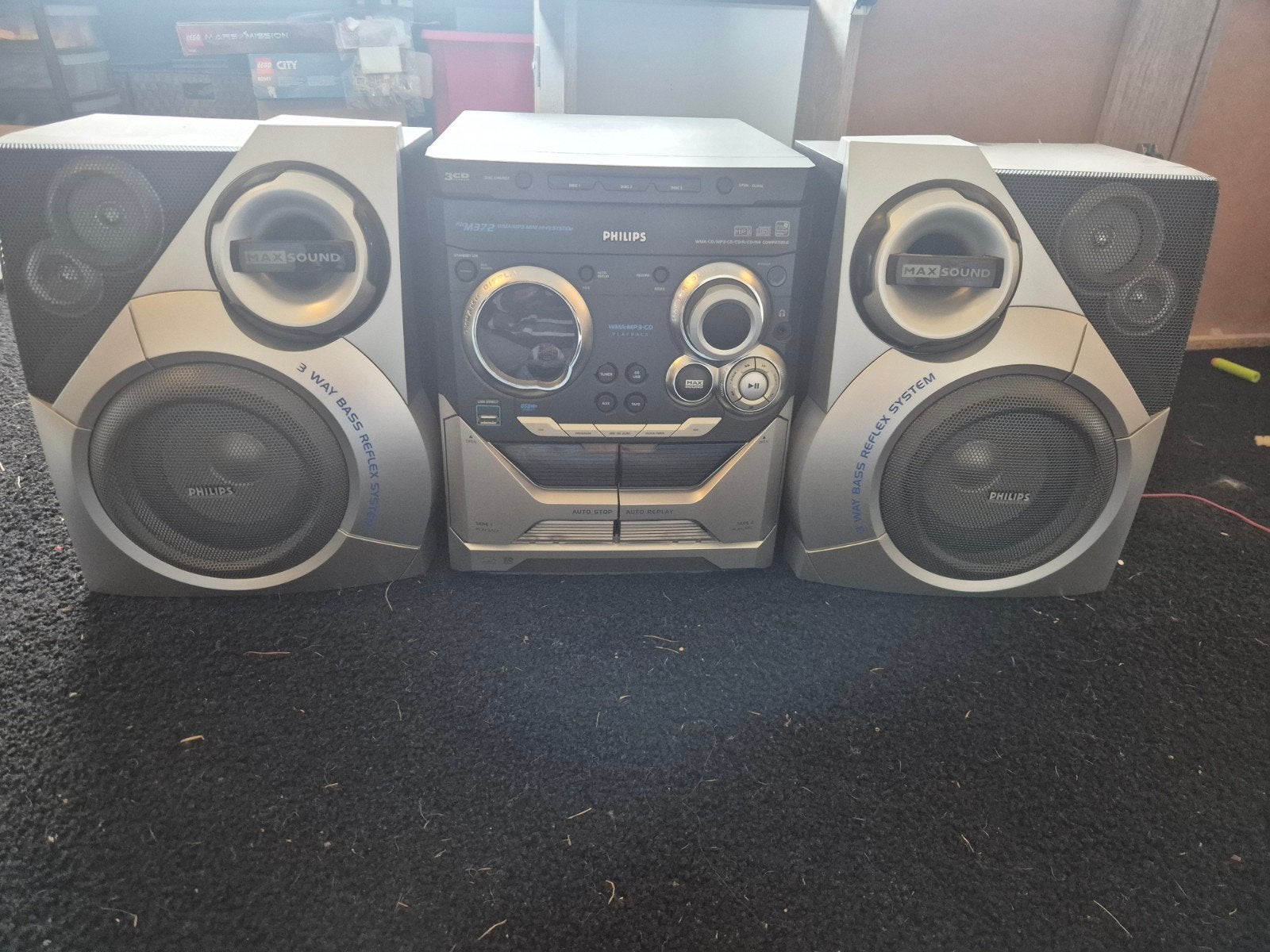 Philips FWM372 Mini Hi-Fi Systeem met CD, Cassette & USB, Ophalen, Cassettedeck, Philips