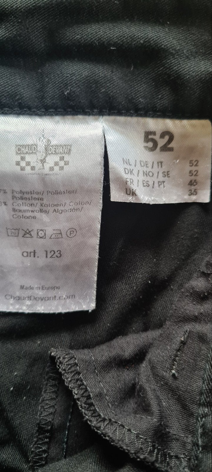 2 koksbroeken Chaud Devant, Zwart, Maat 46/48 (XL) of groter, Ophalen of Verzenden, Lang