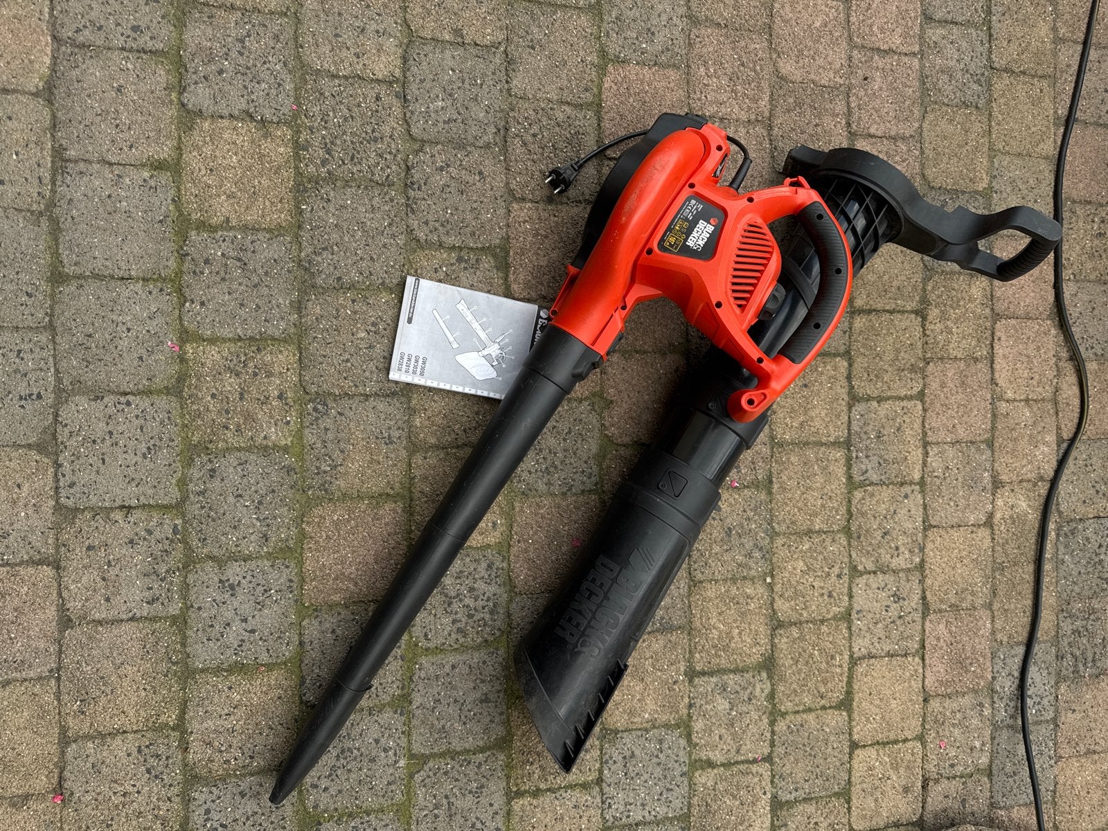 Black & Decker GW3030 Bladblazer/Bladzuiger 3000W, Ophalen, Gebruikt, Elektrisch, Handgedragen