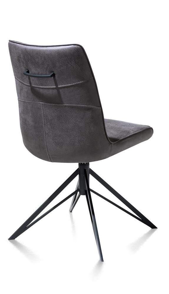 6 Nieuwe stoelen, Draaibaar, stof Off-Black, met handgreep, Huis en Inrichting, Stoelen, Ophalen, Zwart, Nieuw, Stof
