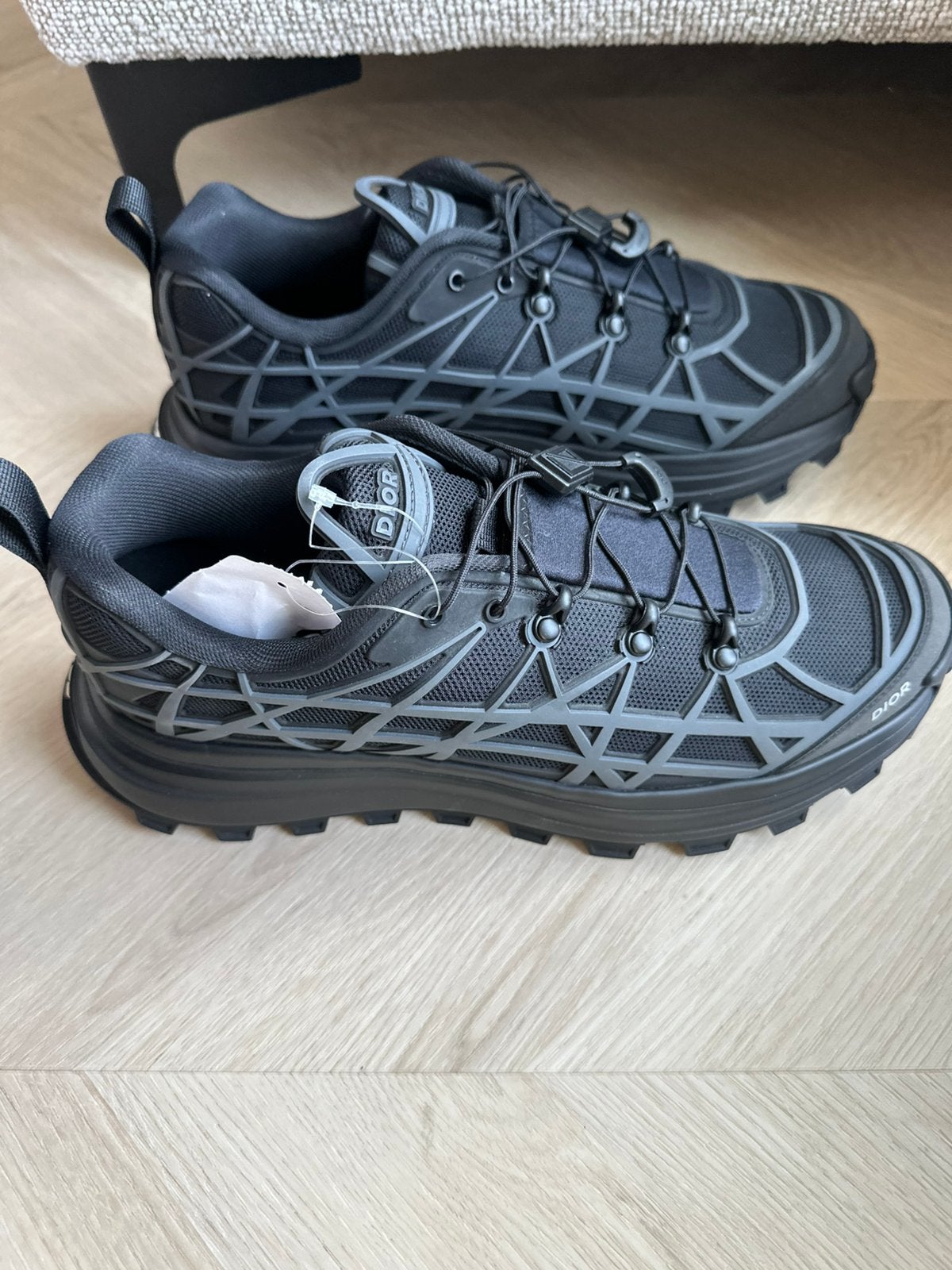 Dior B31 Runner Cannage sneakers, Zwart, Nieuw, Ophalen of Verzenden, Sneakers of Gympen