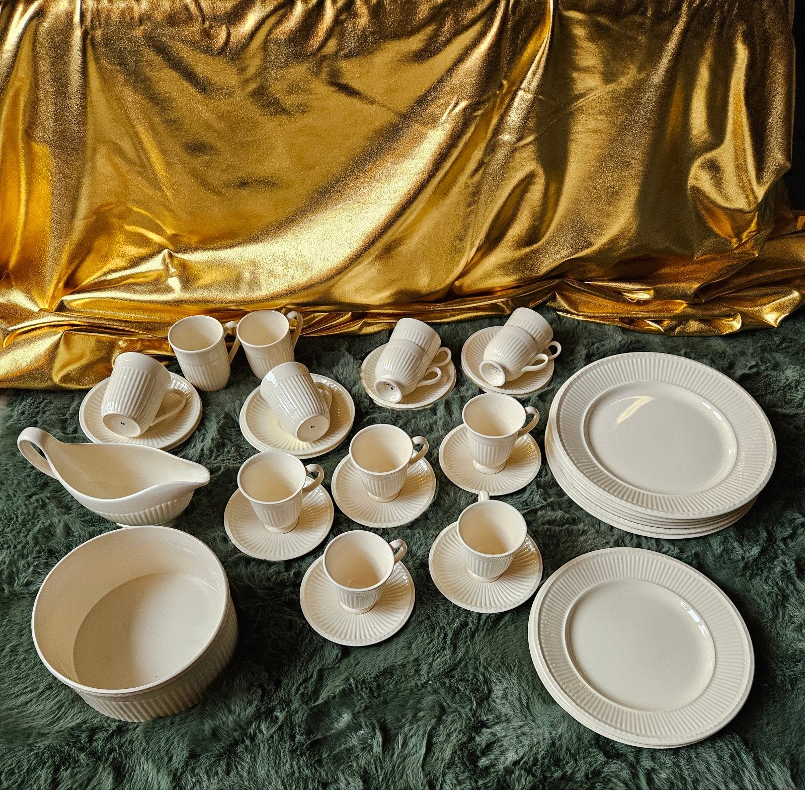 Wedgwood "Edme" servies – Made in England, Huis en Inrichting, Ophalen of Verzenden, Zo goed als nieuw, Aardewerk, Overige typen