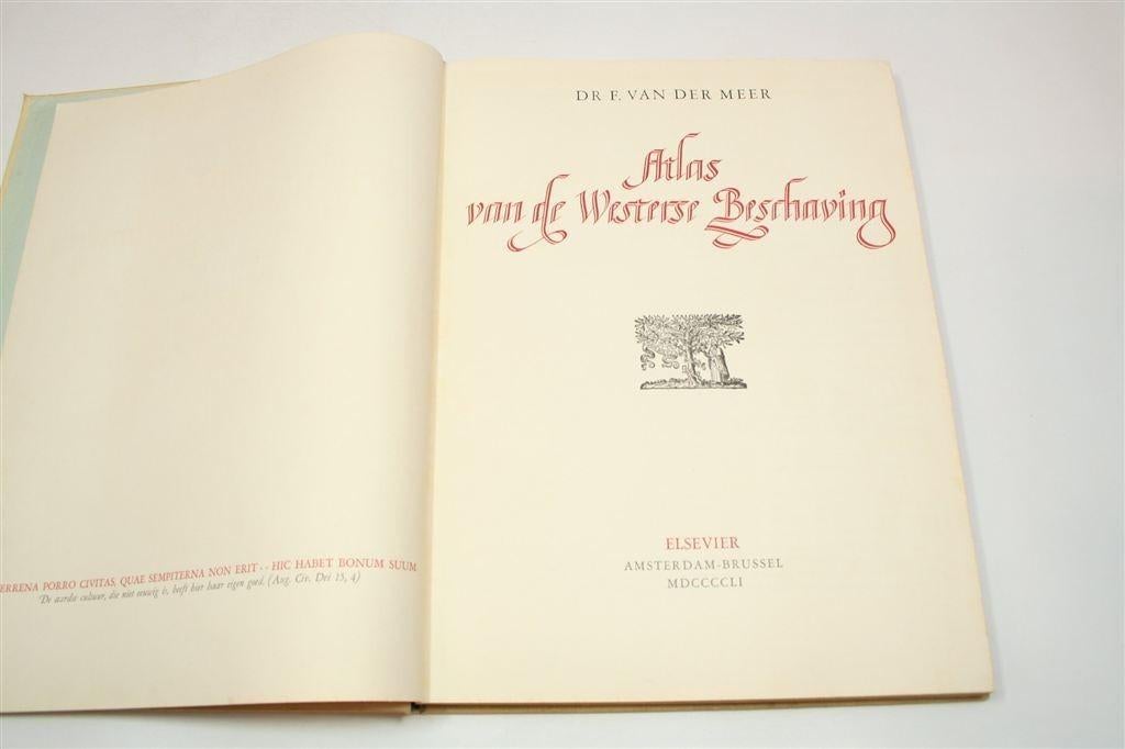 Atlas van de Westerse Beschaving — Vintage Cultuuratlas 1951, Ophalen of Verzenden, Gelezen, Europa