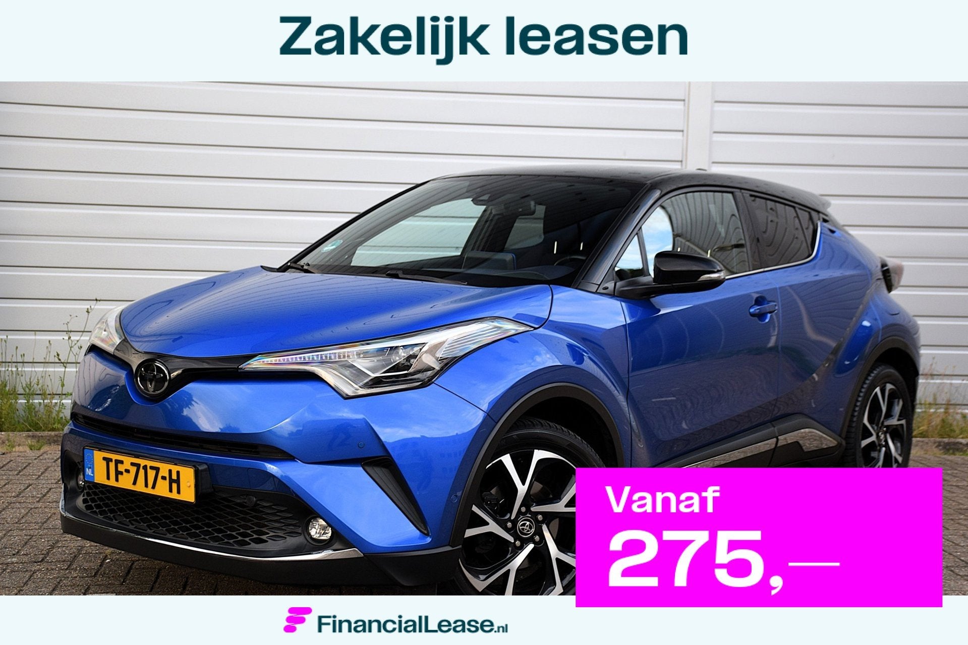 Toyota C-HR 1.2 Bi-Tone*Camera*Trekhaak*Navi*72Dkm*2018*, Voorwielaandrijving, Dealer onderhouden, Stof, Gebruikt
