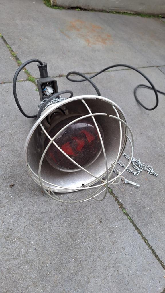 Warmtelamp met lichtbron, Ophalen of Verzenden, Gebruikt, Industrieel