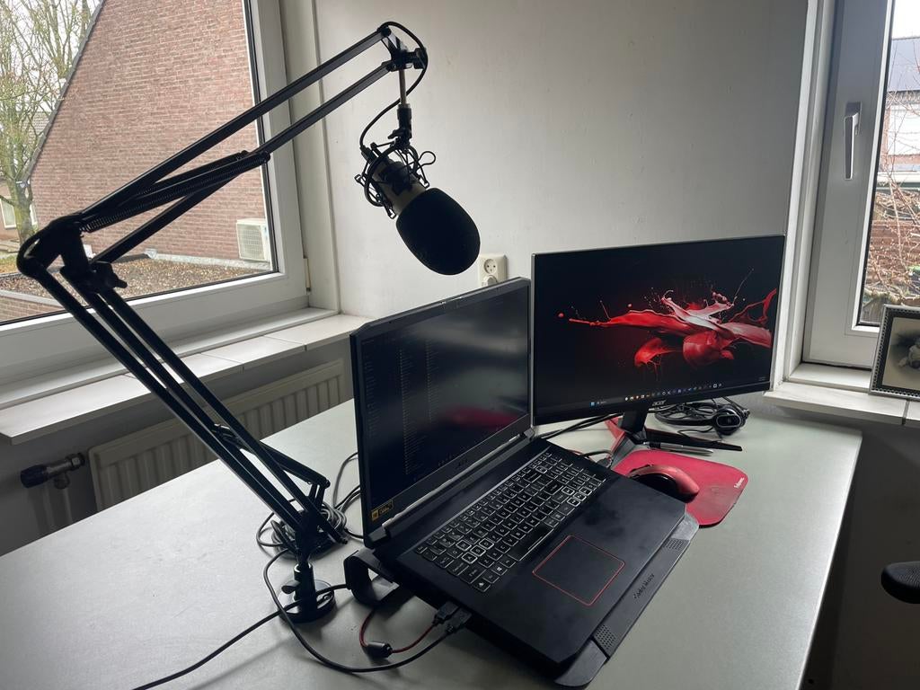 Behringer C1-U USB Condensator Microfoon inclusief knikarm, Ophalen of Verzenden, Zo goed als nieuw, Studiomicrofoon