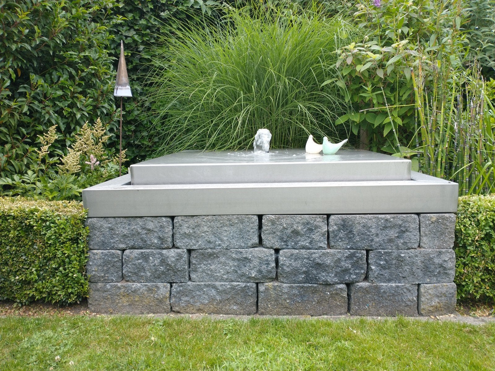water ornament., Tuin en Terras, Waterpartijen en Fonteinen, Ophalen, Gebruikt, Rvs, Waterornament