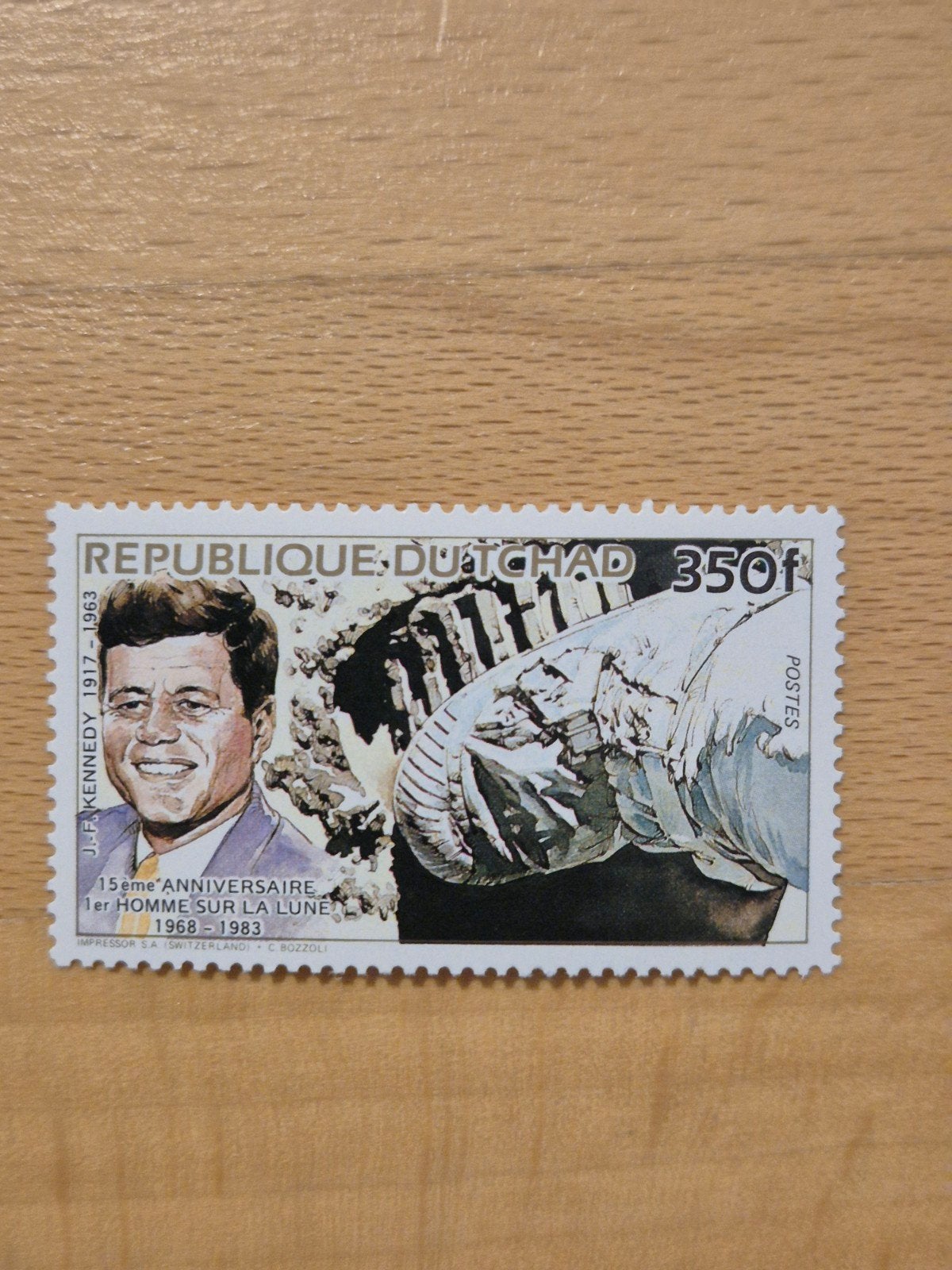 Tsjaad 1984 ruimtevaart, Postzegels en Munten, Ophalen of Verzenden, Overige landen, Postfris