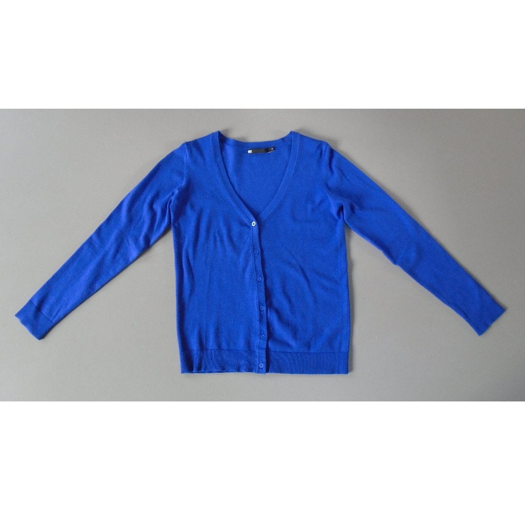 WE S/36 kobalt blauw cardigan vestje, WE, Zo goed als nieuw, Maat 36 (S), Verzenden