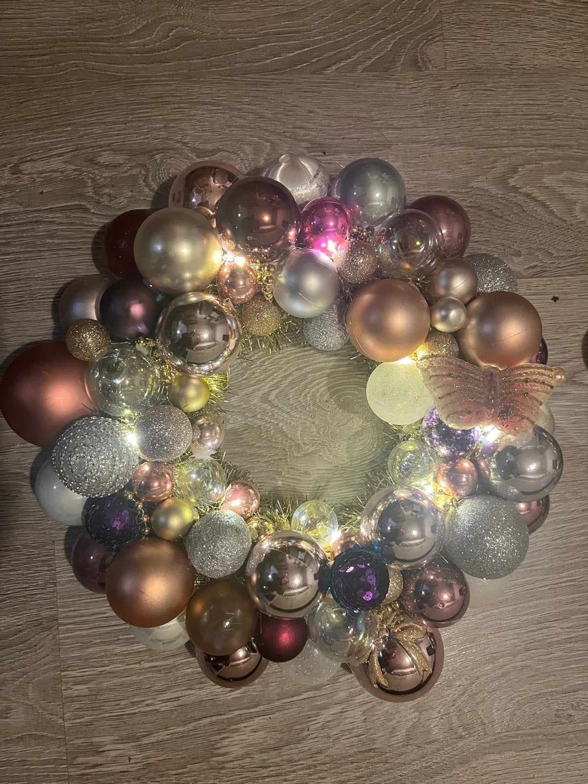 Kerstkrans met verlichting, Diversen, Ophalen, Nieuw