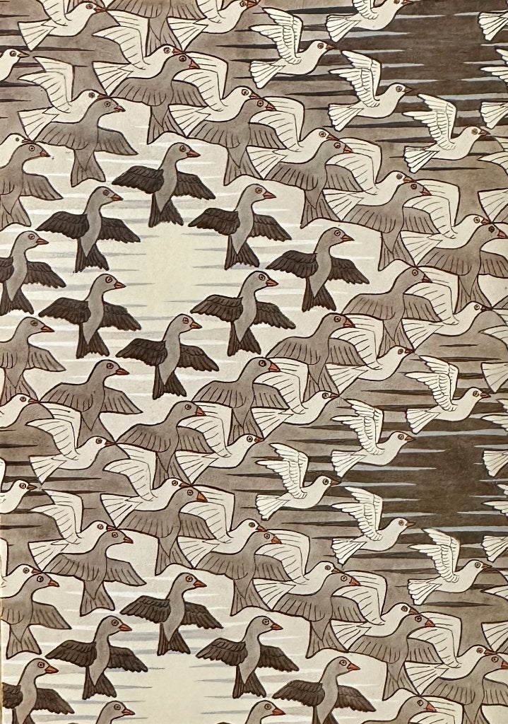 0108  M.C. ESCHER ~ vogels in de ruimte, Verzenden, 1980 tot heden, Ongelopen, Overige thema's