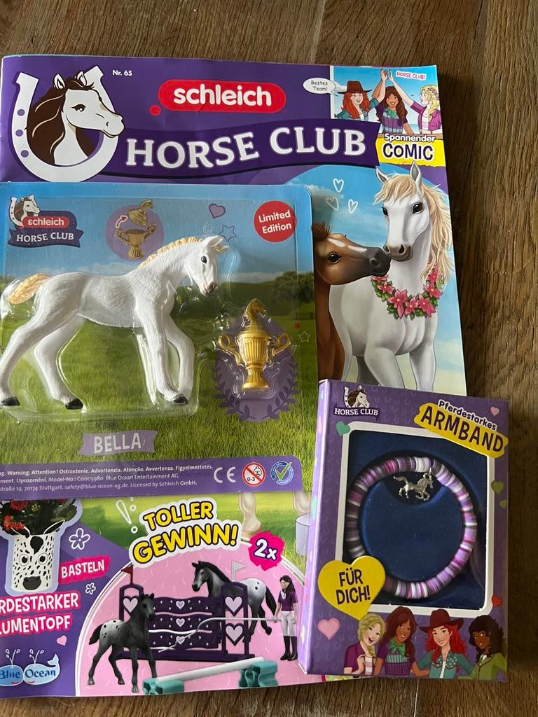 Schleich exclusive tijdschrift bella, Ophalen of Verzenden, Zo goed als nieuw, Paard, Beeldje of Figuurtje