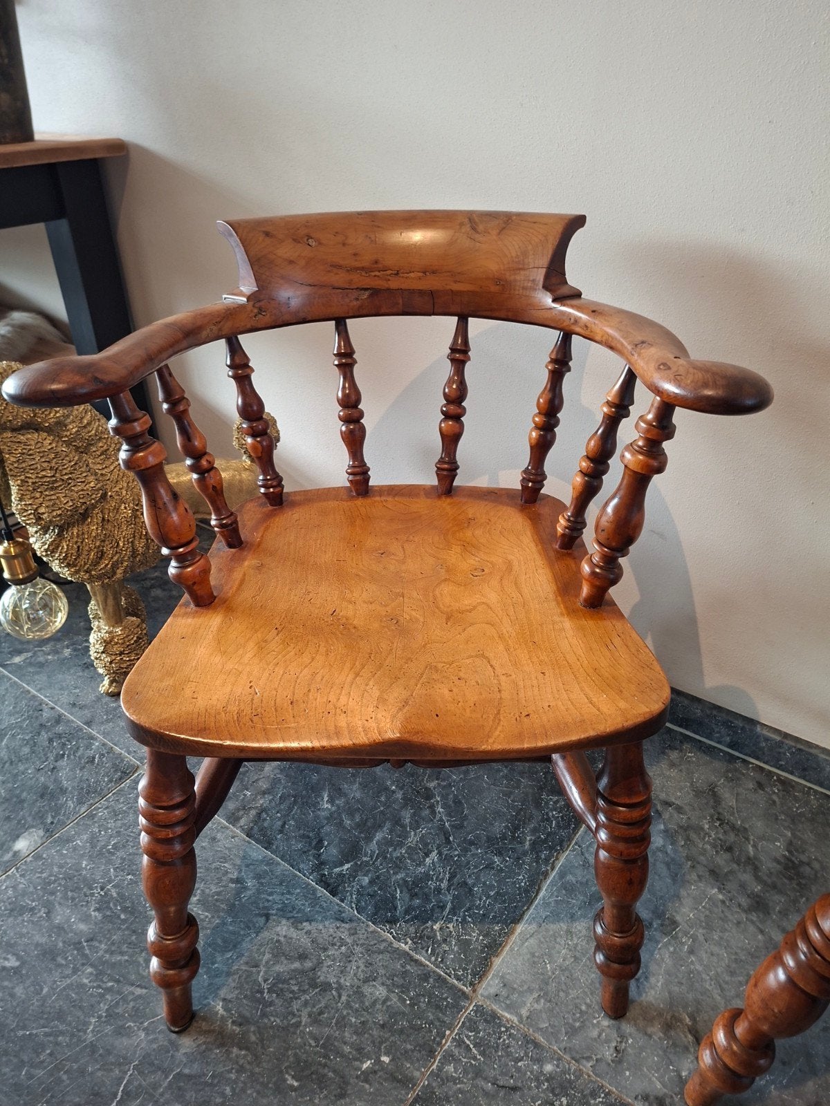 Antieke Windsor Captain's Stoel - Set van 2, Ophalen