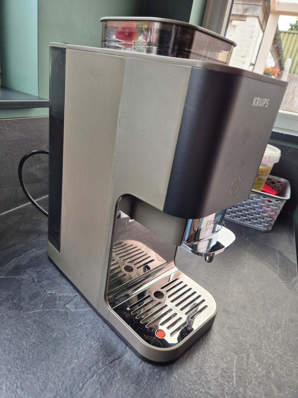 KRUPS SA403B Coffee Crush Experience Espressomachine, Witgoed en Apparatuur, Koffiezetapparaten, Gebruikt, Overige modellen, Ophalen of Verzenden