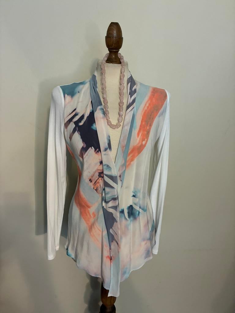 MARCCAIN VEST PASTEL SUMMER, Verzenden, Zo goed als nieuw, Maat 38/40 (M), Overige kleuren
