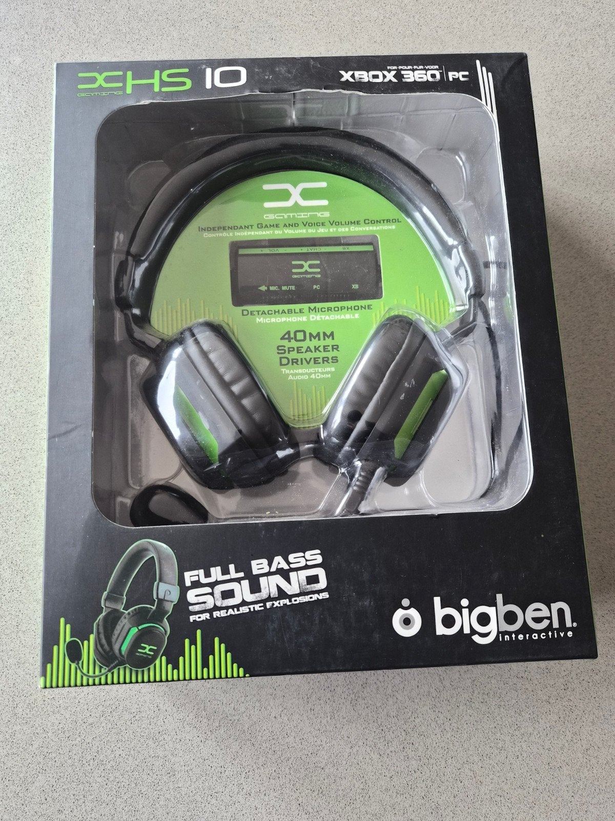 Bigben Interactive Gaming Headset voor Xbox 360 en PC, Ophalen of Verzenden, Nieuw, Overige typen, Xbox 360