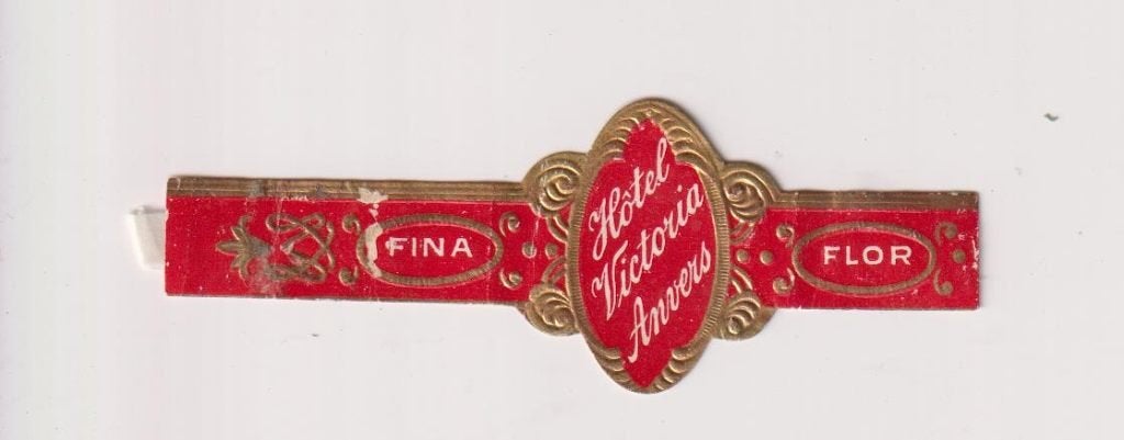 sigarenbanden - ANVERS - HOTEL VICTORIA, Ophalen of Verzenden, Gebruikt, Sigarenbandjes