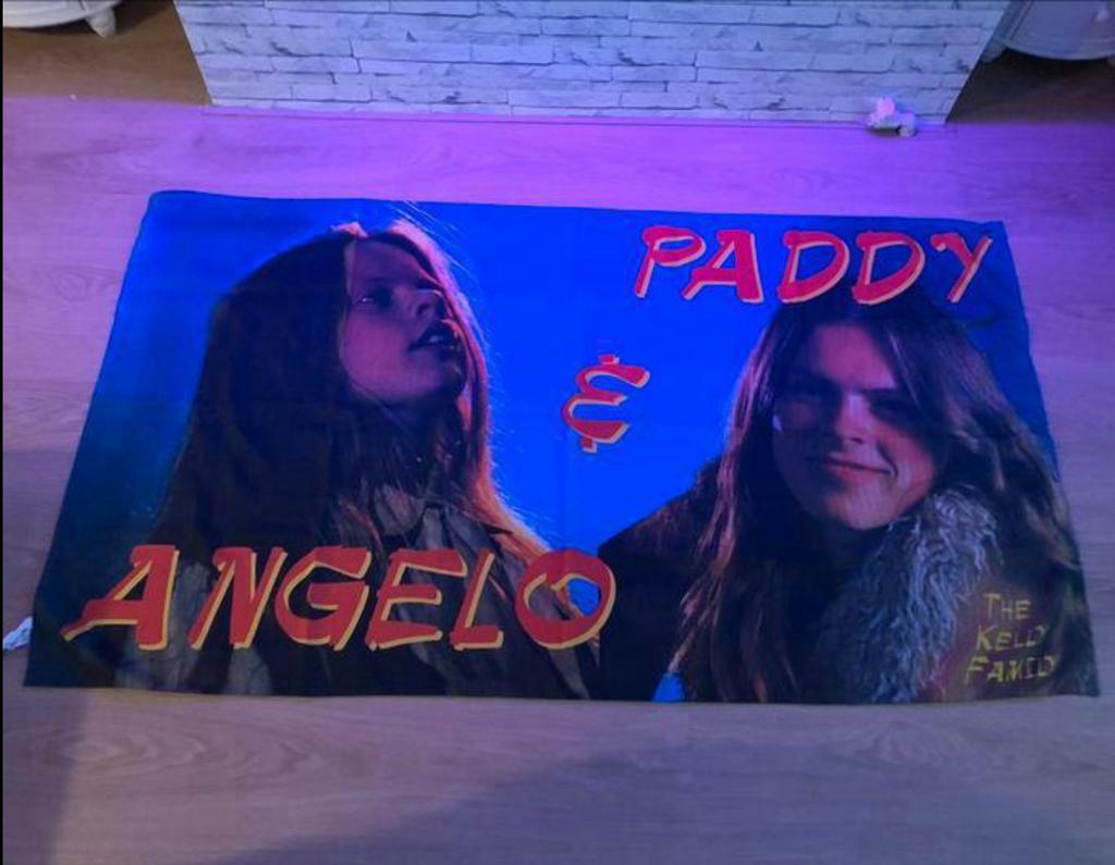 Vlag Paddy en Angelo Kelly., Ophalen of Verzenden