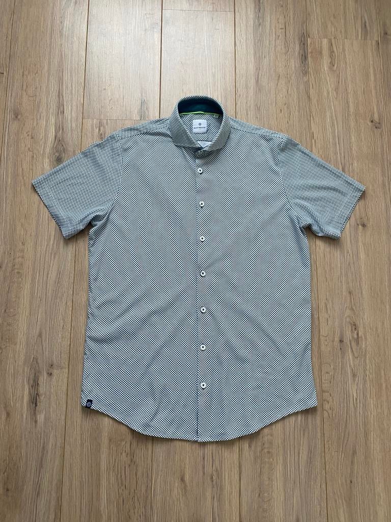 Heren overhemd stretch blue Industry maat 41, Ophalen of Verzenden, Zo goed als nieuw, Blauw, Halswijdte 41/42 (L)