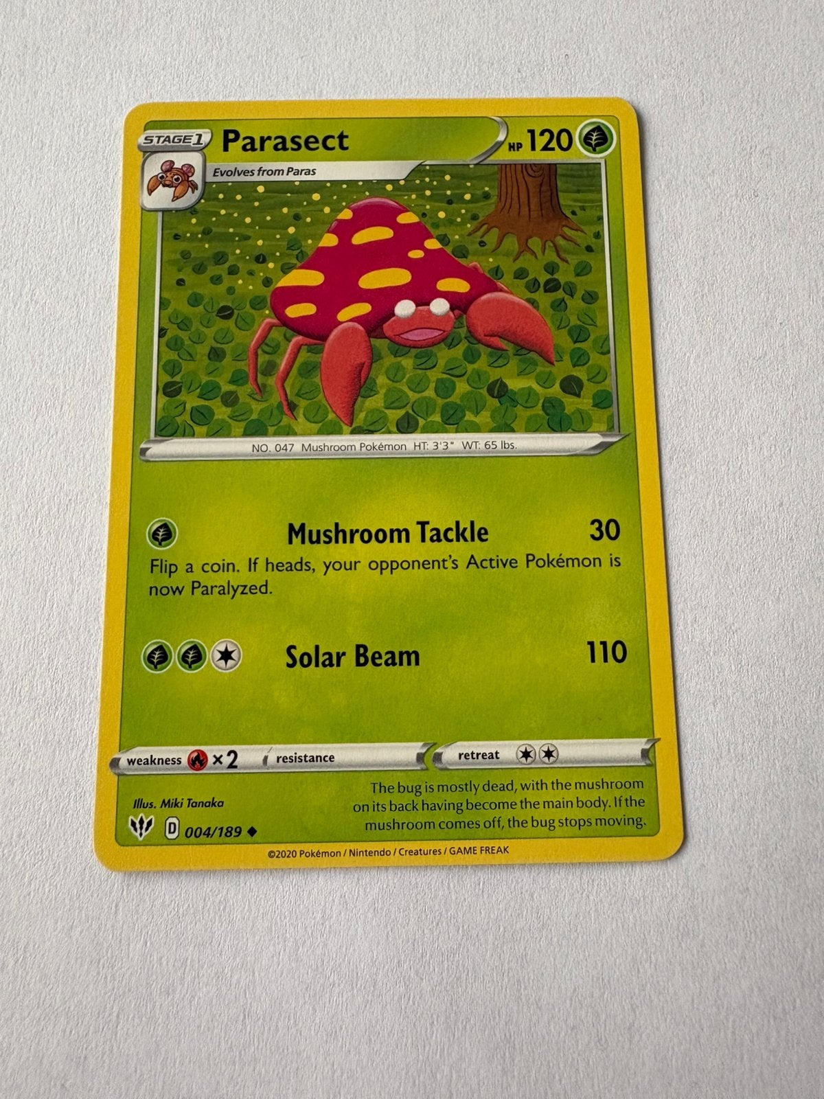 Pokémon kaart Stage1 Parasect, Ophalen of Verzenden, Nieuw